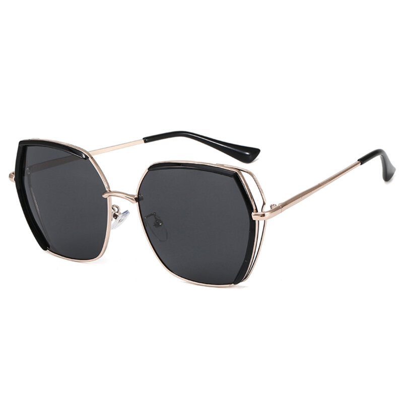 Ochelari soare hexagonali polarizati Techsuit, negru, 9768