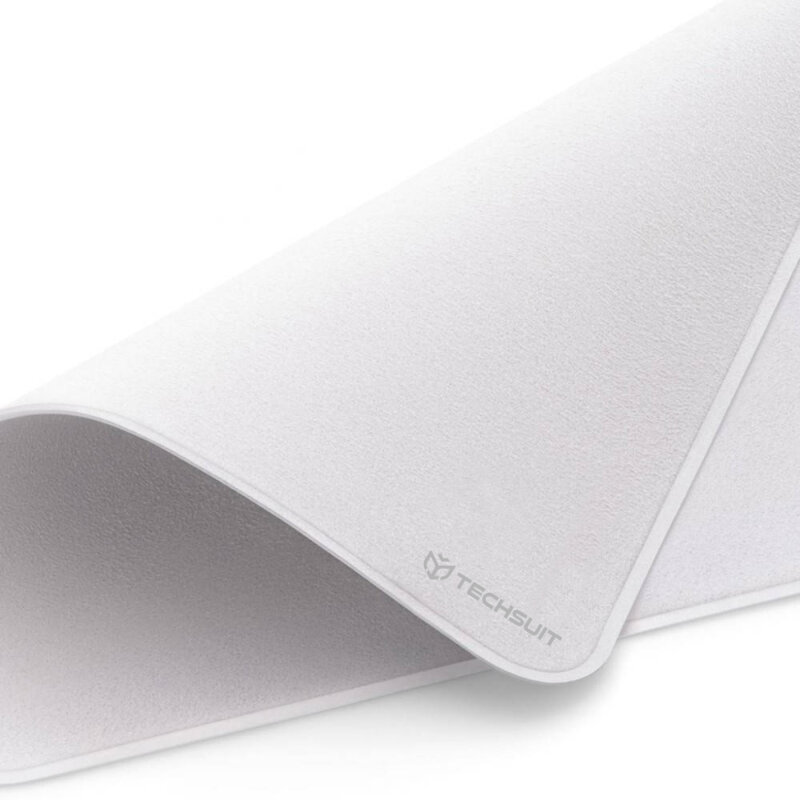 Laveta curatare ecran, polish display telefon Techsuit, alb