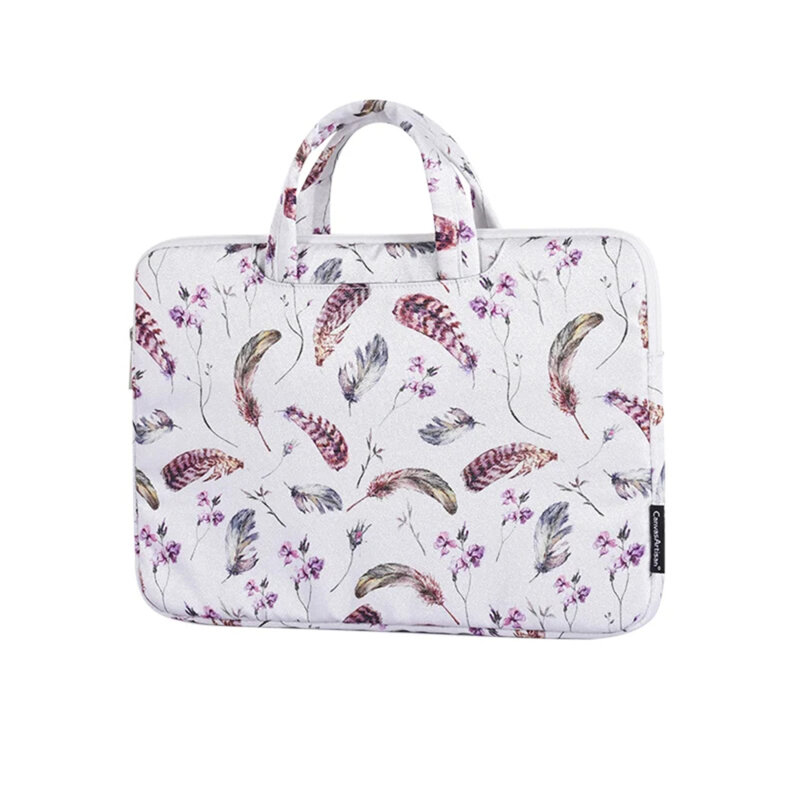 Geanta pentru laptop 13-14 inch CanvasArtisan, alb, H9-B01