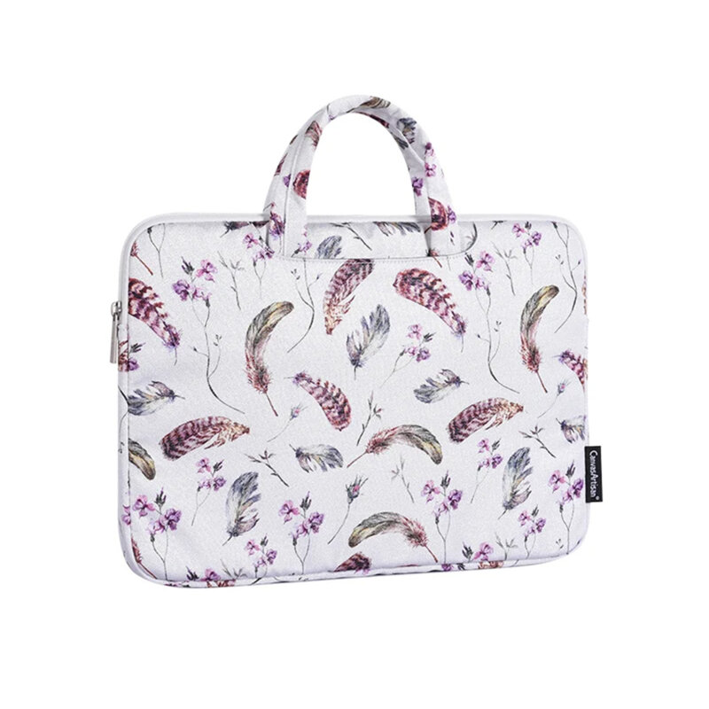 Geanta pentru laptop 13-14 inch CanvasArtisan, alb, H9-B01