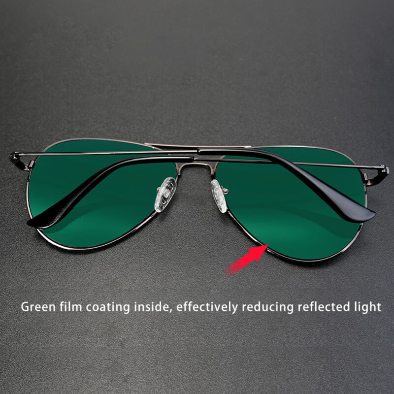 Ochelari de soare aviator unisex Techsuit, verde, 3025