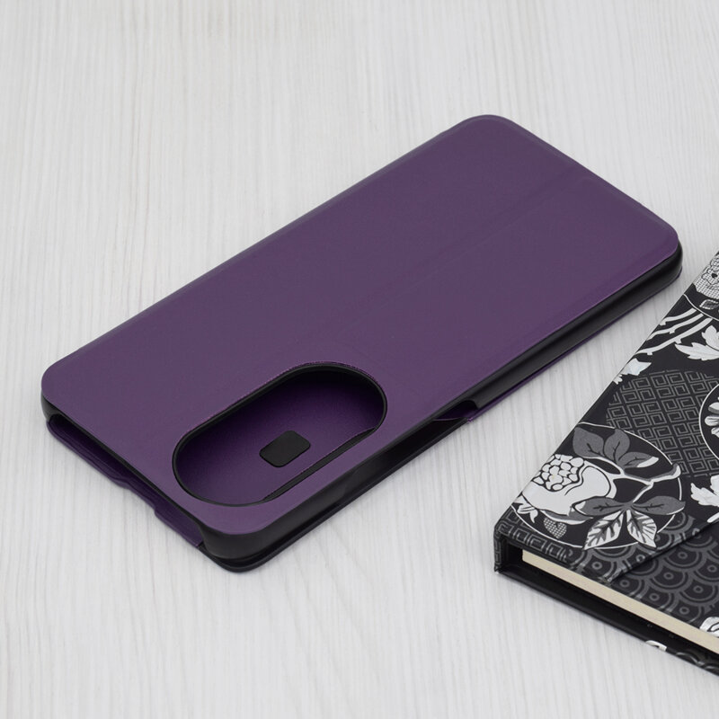 Husa Honor 90 SMART Eco Leather View flip tip carte, mov
