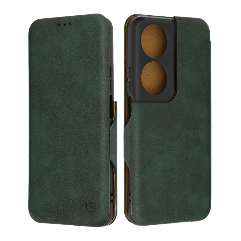 Husa 360° Honor X7b 5G Techsuit Safe Wallet Plus, verde