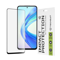 Folie sticla Honor X7b 5G Techsuit 111D Full Glue Full Cover, negru