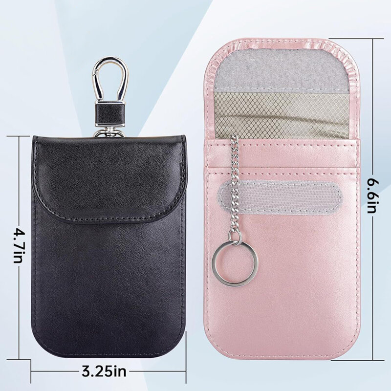 Suport chei cu RFID protection Techsuit AF2, EMF blocker, roz