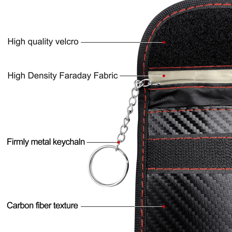 RFID portofel cu husa AirTag Techsuit AF3, EMF blocker, 19.5x9cm