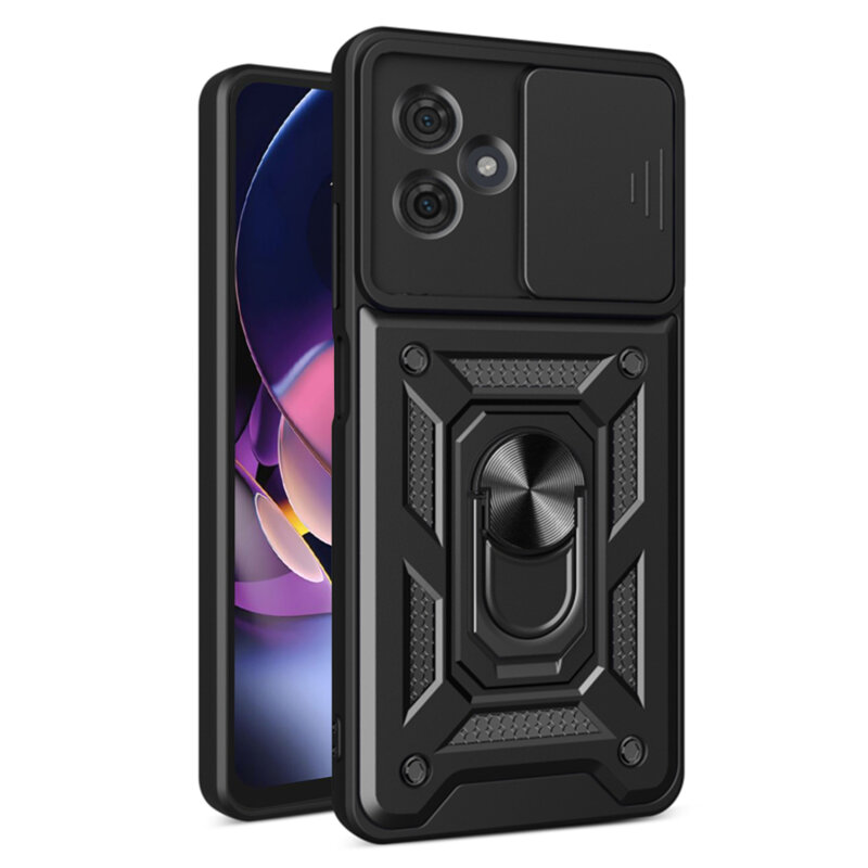 Husa Motorola Moto G64 protectie camera Techsuit CamShield Series, negru