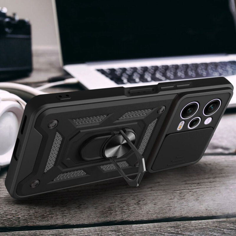 Husa Xiaomi Redmi Note 12 Pro 5G protectie camera Techsuit CamShield Series, albastru