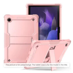 [Pachet 360°] Husa + folie sticla iPad Pro 2020 11.0 A2068/A2230 Techsuit Rugged TabShell, roz