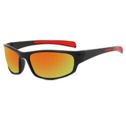 Ochelari de soare rectangulari sport Techsuit 9937, oranj