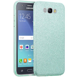 Husa Samsung Galaxy J7 2016 J710 Color TPU Sclipici - Albastru