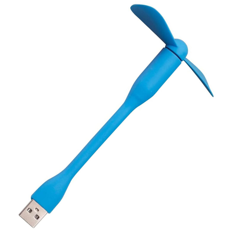 Mini ventilator portabil USB, flexibil Techsuit TUF1, albastru
