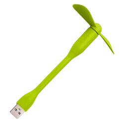 Mini ventilator portabil USB, flexibil Techsuit TUF1, verde