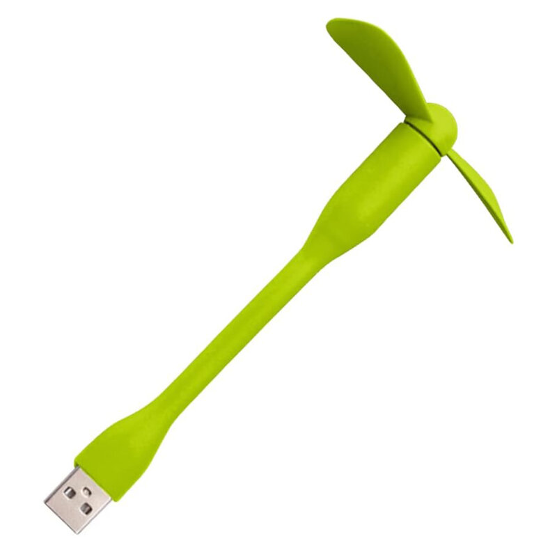 Mini ventilator portabil USB, flexibil Techsuit TUF1, verde