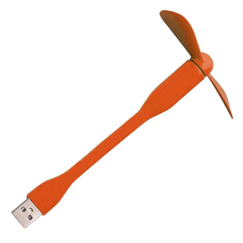 Mini ventilator portabil USB, flexibil Techsuit TUF1, portocaliu