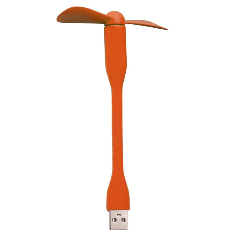 Mini ventilator portabil USB, flexibil Techsuit TUF1, portocaliu
