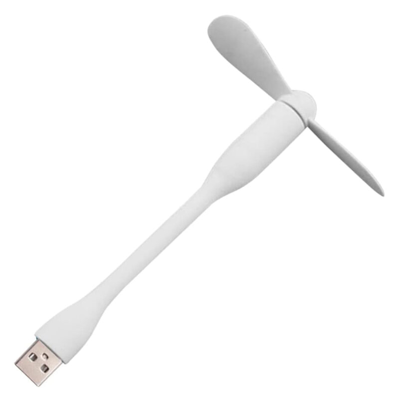 Mini ventilator portabil USB, flexibil Techsuit TUF1, alb