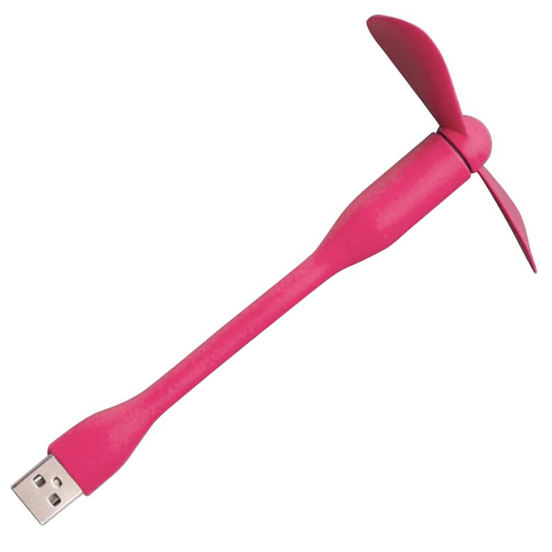 Mini ventilator portabil USB, flexibil Techsuit TUF1, roz