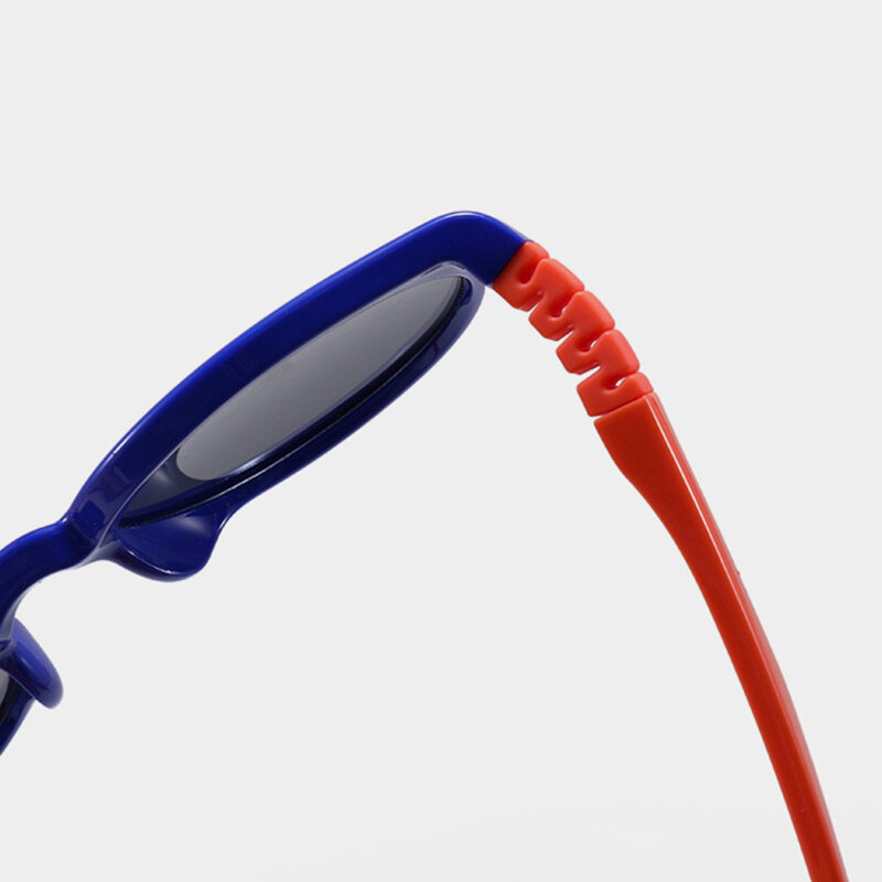 Ochelari soare rotunzi copii Techsuit, albastru/portocaliu, 22049