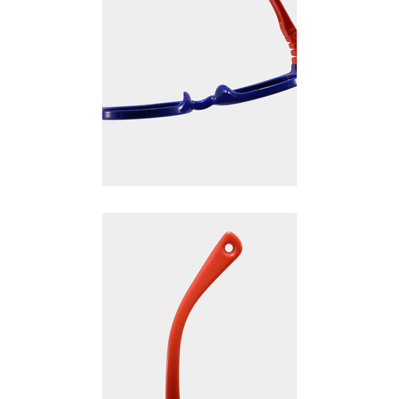 Ochelari soare rotunzi copii Techsuit, albastru/portocaliu, 22049