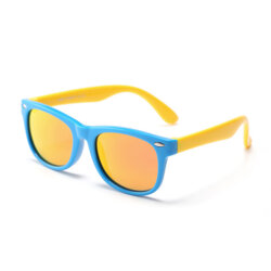 Ochelari de soare pentru copii Techsuit D802, albastru/galben/portocaliu