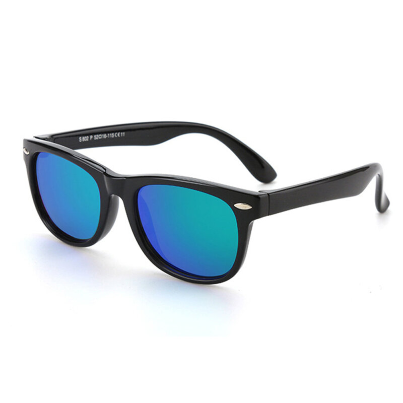 Ochelari de soare pentru copii Techsuit D802, negru / verde