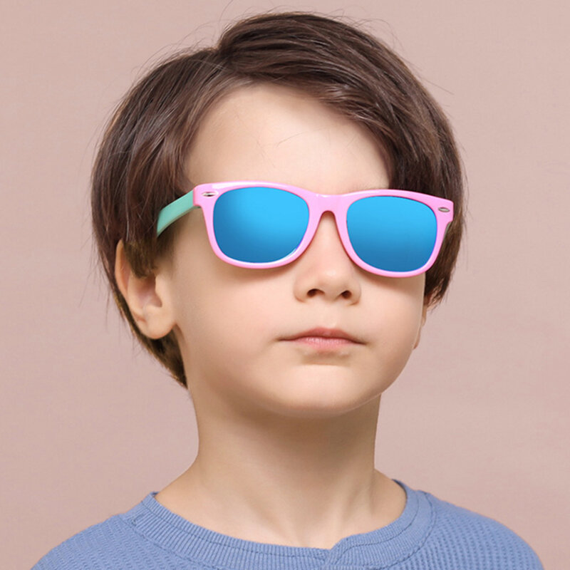 Ochelari de soare pentru copii Techsuit D802, negru / verde