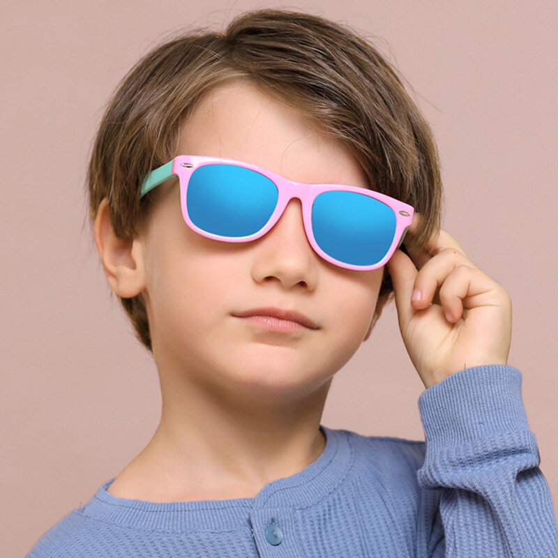 Ochelari de soare pentru copii Techsuit D802, negru / verde