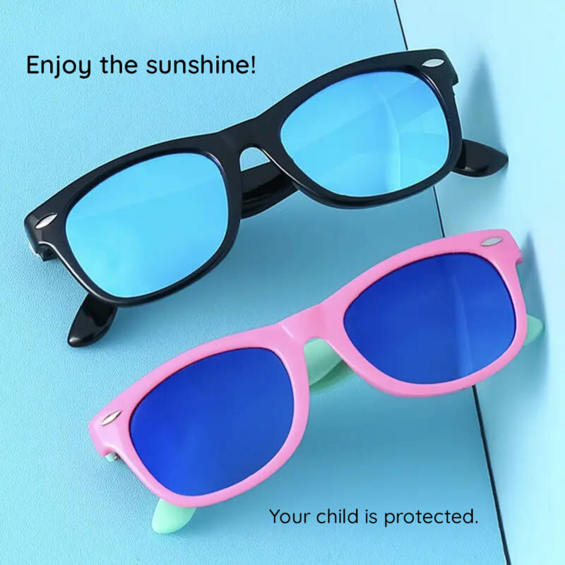 Ochelari de soare pentru copii Techsuit D802, negru / verde