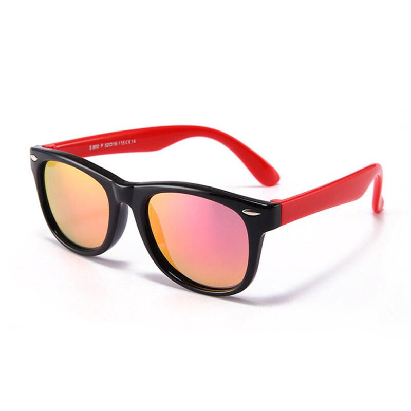 Ochelari de soare pentru copii Techsuit D802, negru / roz