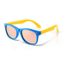 Ochelari de soare pentru copii 3-6 ani Techsuit D802, roz / albastru