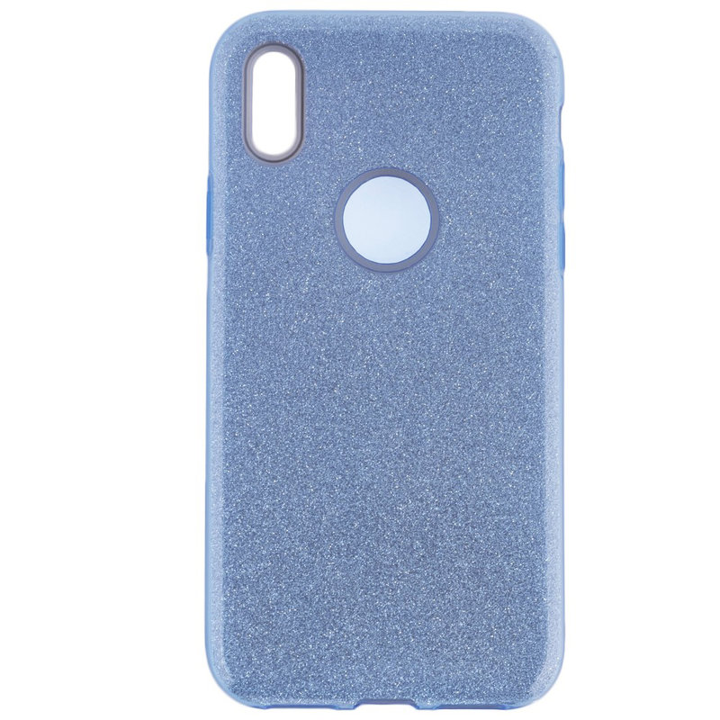Husa iPhone X, iPhone 10 Color TPU Sclipici - Albastru