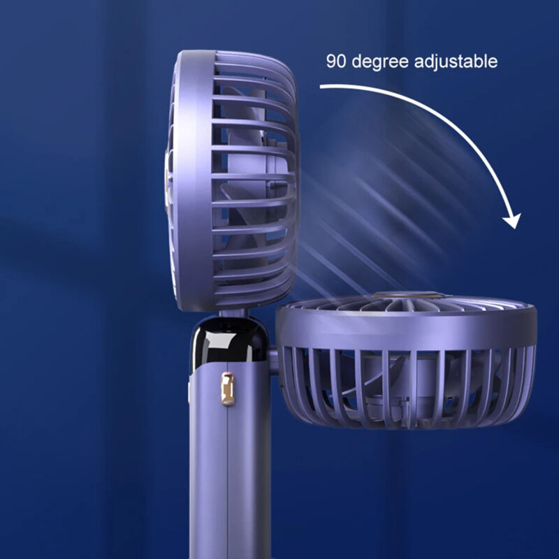 Mini ventilator silentios cu afisaj LED birou Techsuit N15, alb