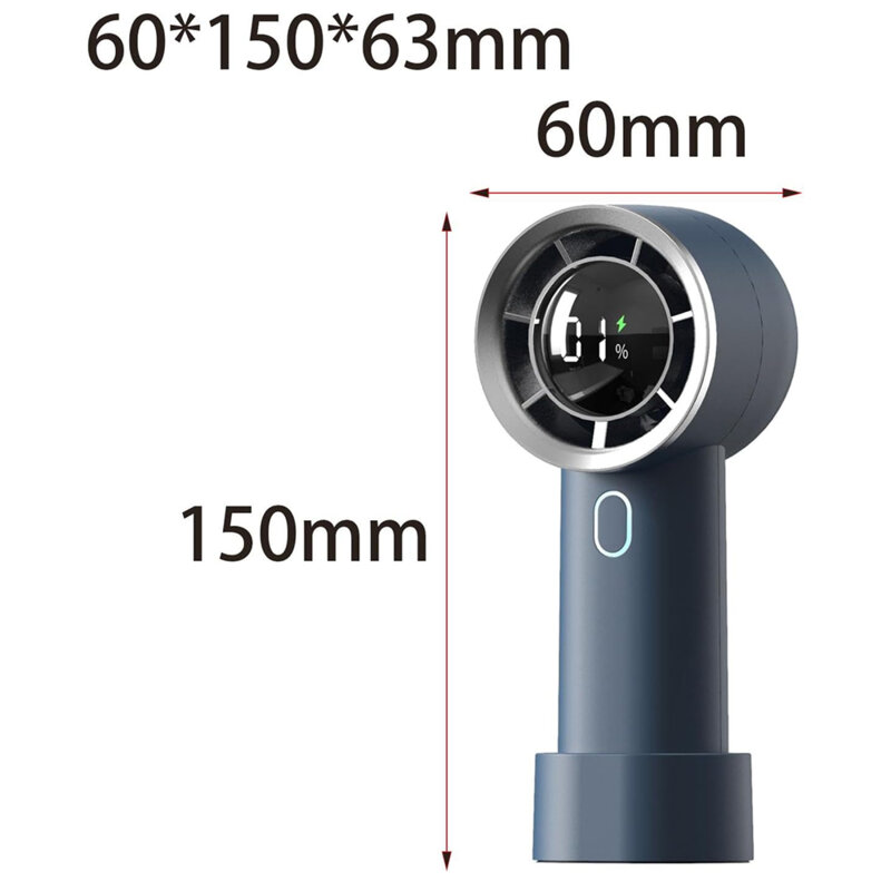 Ventilator portabil cu acumulator Techsuit, albastru, HX130