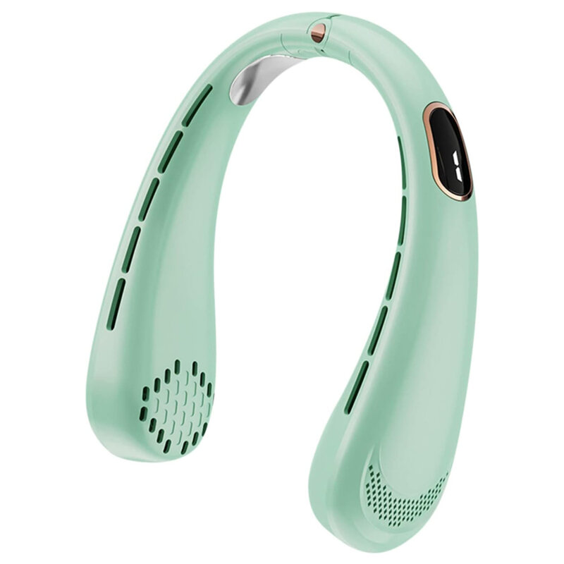 Ventilator portabil pentru gat, cu acumulator Techsuit H6, verde