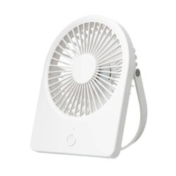 Mini ventilator birou silentios portabil Techsuit, alb, CT-108