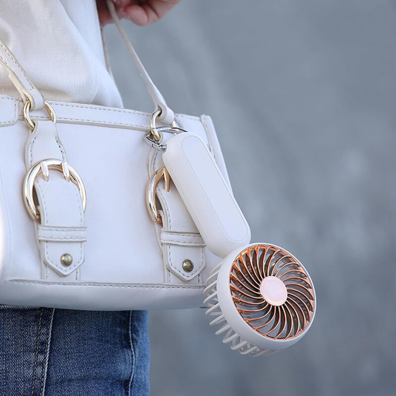 Ventilator portabil USB cu baterie Techsuit A217, roz