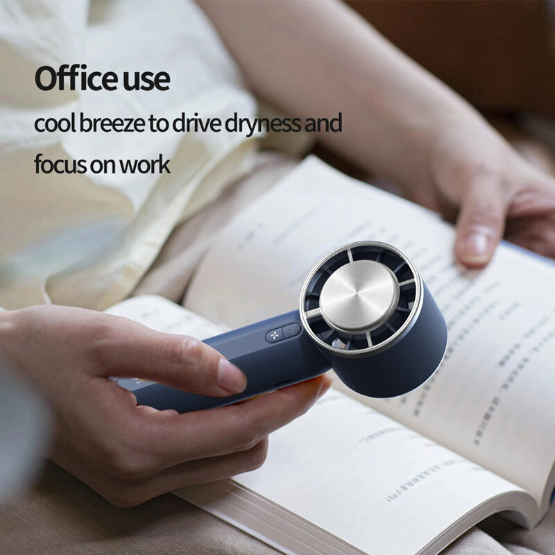 Mini ventilator portabil cu baterie Techsuit, alb, HX138