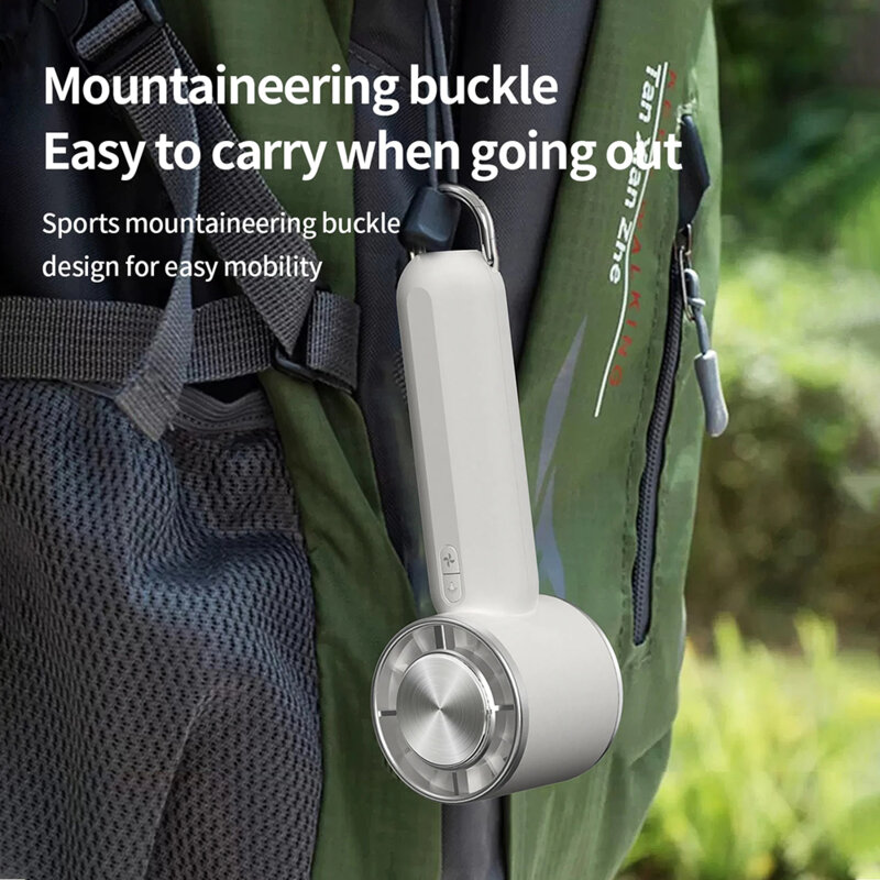 Mini ventilator portabil cu baterie Techsuit, alb, HX138