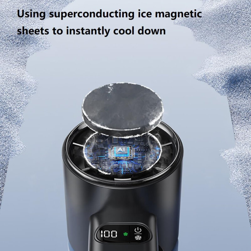 Ventilator premium portabil cu acumulator Techsuit F83, gri