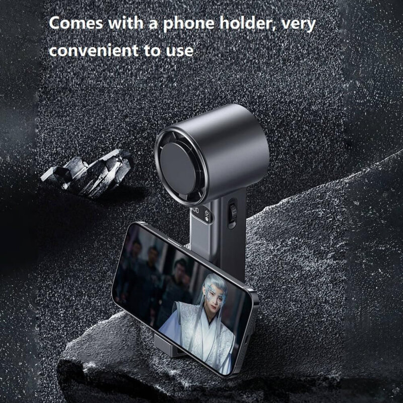 Ventilator premium portabil cu acumulator Techsuit F83, gri