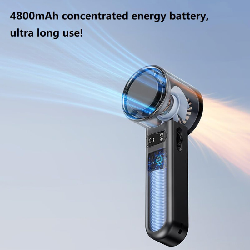 Ventilator premium portabil cu acumulator Techsuit F83, negru