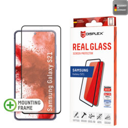 Folie sticla premium Samsung Galaxy S21 5G Displex Real Glass Full Cover, negru