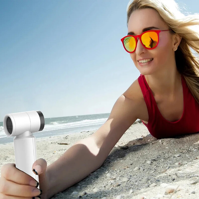 Ventilator premium portabil cu baterie Techsuit FS15, alb