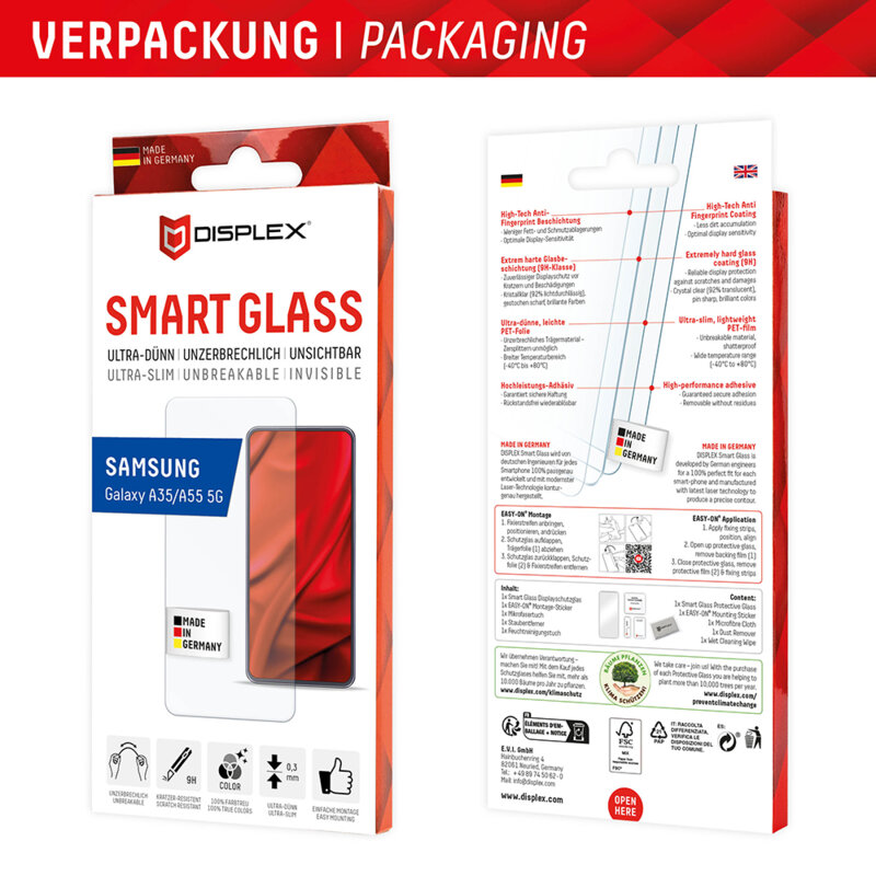 Folie premium Samsung Galaxy A35 5G Displex Smart FlexiGlass, transparenta