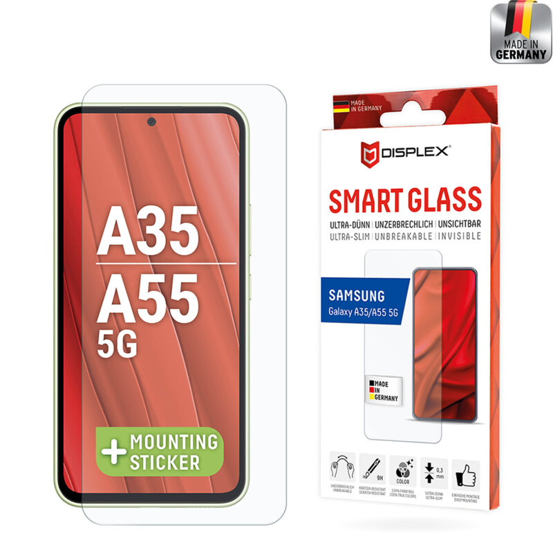 Folie premium Samsung Galaxy A55 5G Displex Smart FlexiGlass, transparenta