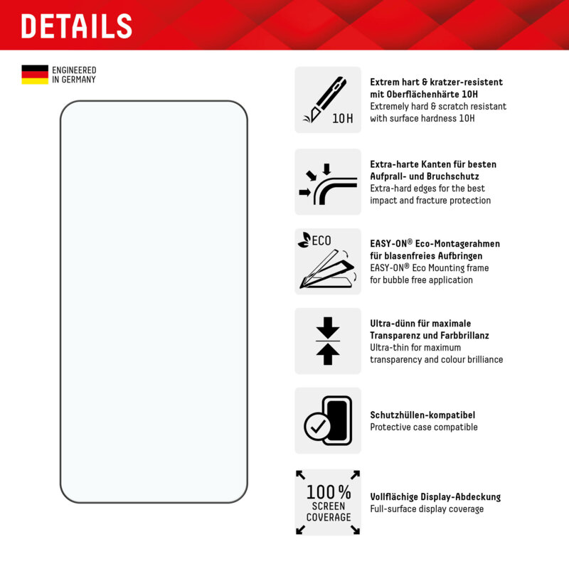 Folie sticla premium Samsung Galaxy S24 Displex Real Glass Full Cover, negru