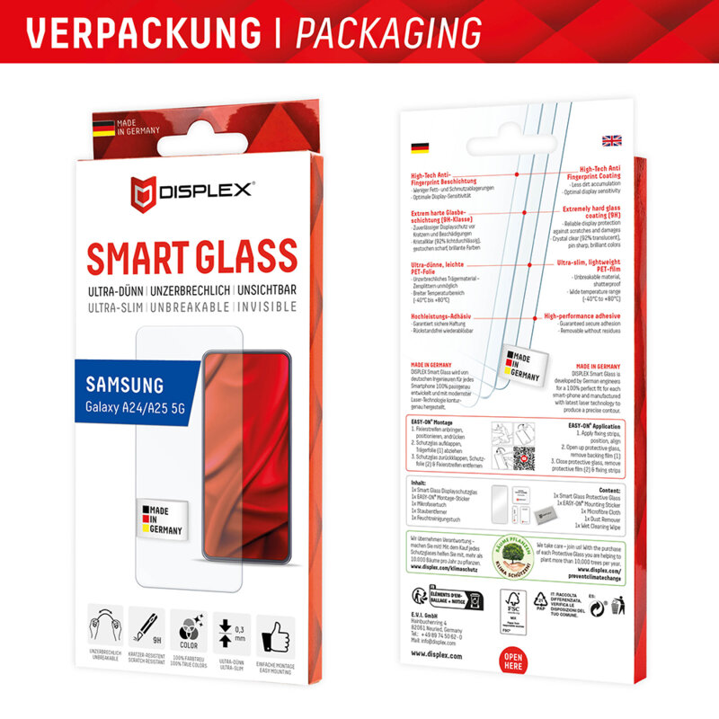 Folie premium Samsung Galaxy A25 5G Displex Smart FlexiGlass, transparenta