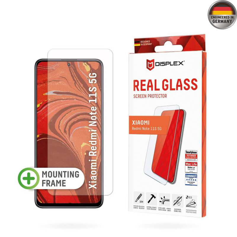 Folie sticla premium Xiaomi Redmi Note 11S 5G Displex Real Glass 2D, transparenta