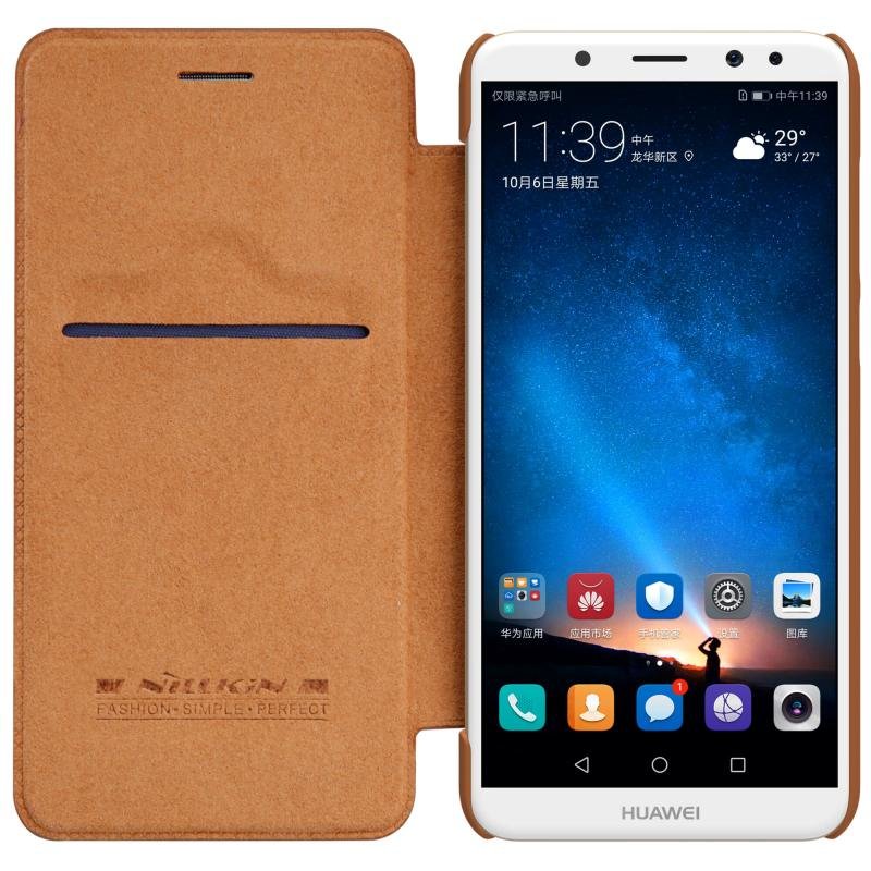 Husa Huawei Mate 10 Lite Flip Nillkin QIN Maro